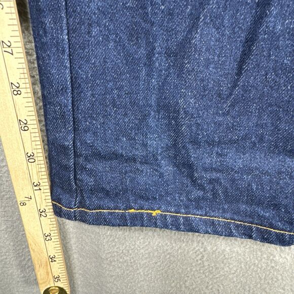 Vintage 70s Chic H.I.S Mom Jeans Sz 14 (27x32) Orange Thread Yoke American Denim - Picture 4 of 10